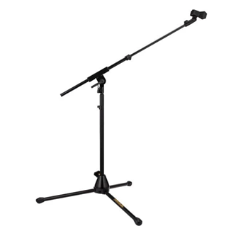 Hercules MS520BPRO Low Profile Tripod Microphone Stand With Telescopic Boom Arm
