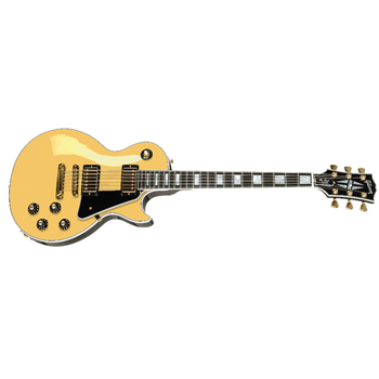 Gibson LPCU700BCGH Custom 70s Reissue Electric Guitar - Buttercream w/ Hardshell Case