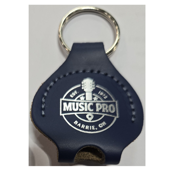 Levys A81C-BL Leather Drum-key Holder Key Fob with Silver Ring