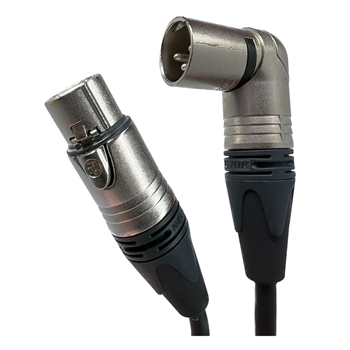 BRTB XM90M-6 XCalibur Series XLR 90 Degree Male to XLR Female Straight Cable - 6 ft