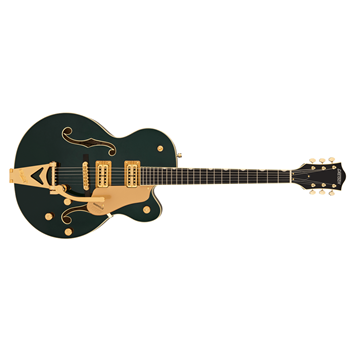 2506411548 Gretsch Synchromatic Nashville Hollow Body SC Bigsby Ebony Electric Guitar - Cadillac Green -
