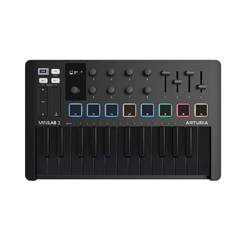 Arturia MINILAB3DBK MiniLab 3 25-Key MIDI Controller with Software - Black