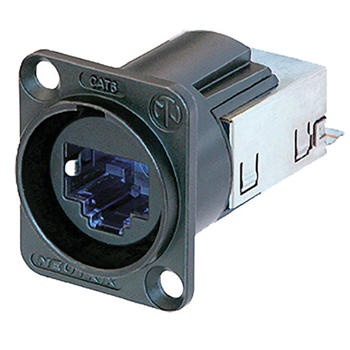 Neutrik NE8FDY-C6-B EtherCON CAT6 D-shape Panel Connector