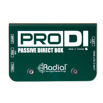 Radial R800 1100 Pro-Di Passive Direct Box For High Output for Acoustic, Electric Guitar, Bass, and Keyboards