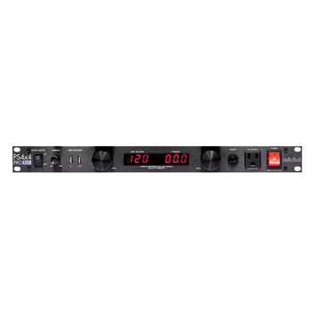 ART PS4X4 Rackmount 8 Outlet Power Conditioner & Surge Protector - with Linear Ammeter & Voltmeter & Dual Lights