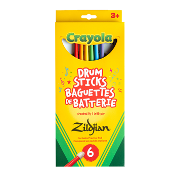 Zildjian ZKIDS 6 Pack Kids Drumstick Set With Practice Pad