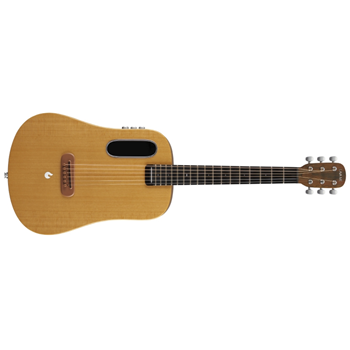 Lava Music L9250003 ME AIR 36" Acoustic-Electric Smart Guitar with Built-in Effects & WiFi/BLuetooth - Brown & Burlywood /w Gig Bag