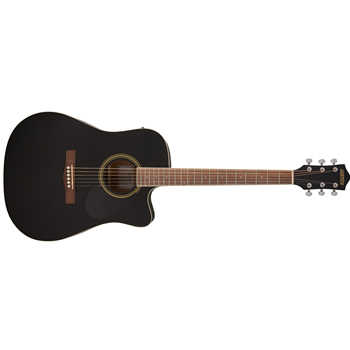 Gretsch 2751035506 Prelude Series D100CE Dreadnought Cutaway Acoustic- Electric Guitar - Black