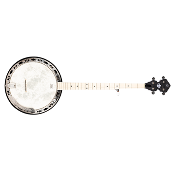 Ortega OBJE400TCO-L Falcon Series Quilted Maple Left-Handed 5-String  Banjo - Black w/ Bag