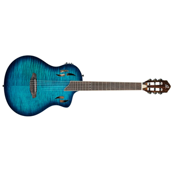 RTPDLX-FMA Ortega - Full-Size Guitar Solid Okoume / Flamed Maple Blue