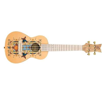 Ortega RUAR-HY 4-String Art Series Concert Ukulele Himalaya with Gold Hardware