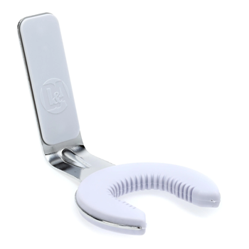 D&A WH-0101 Grip Guitar Wall Hanger - Chrome/White