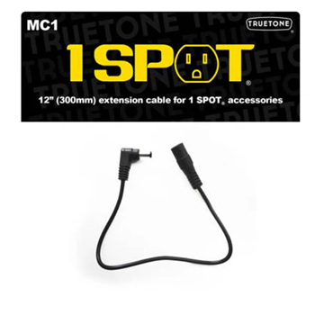 Truetone TT-MC1 1 Spot Male to Female 12'' DC Adaptor Extension Cable