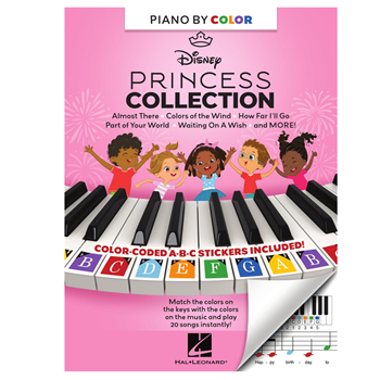 Hal Leonard 1812858 Piano-by-Color – Disney Princess Collection