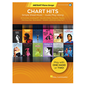 Hal Leonard 1858444 Instant Piano Songs Chart Hits Bk & AA