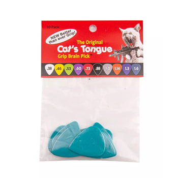 Cats Tongue J-CT67-10 (Discontinued) Grip Brain Picks (10 Pack) .67 mm Teal
