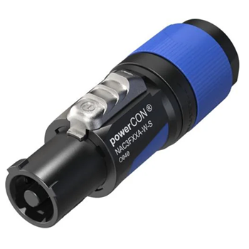 Neutrik NAC3FXXA-W-S NAC3FCA 3-Pole Power-Con (In) - Blue