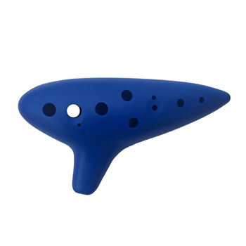 Zev ZEV-OCA-BLUE Plastic 12-Holes Key of C Ocarina - Blue