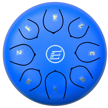 Ecko Percussions TD6/8N/BL Tongue Drum 6" - 8 Notes - Blue
