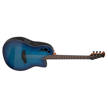 Ovation CE44P-BLFL-G-U (Used) Celebrity Elite Plus Acoustic / Electric Guitar in Blue Flame
