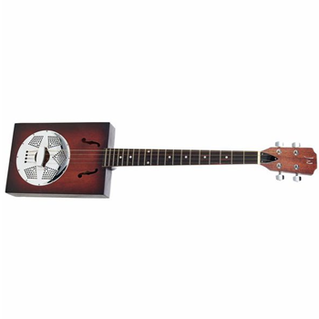 JN Guitars CASK-PUNCHEON 4-String Cigar Box Resonator Acoustic Guitar /w Gig Bag