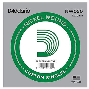 D'Addario NW050 Nickel Wound Electric String Single - 050