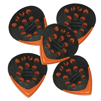 Dava D9224 Jazz Grips Gels Picks - Orange (6pk)