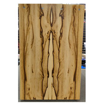Wood Tone CAJONCHENCHEN Custom Chen Chen 18" Cajon w/ Bookmatched Walnut, Maple & Quatersawn Oak