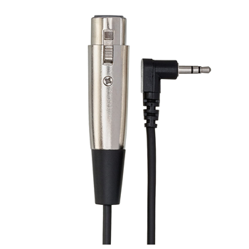 Hosa XVS102F Stereo (3.5mm TRS) Mini Angled Male To XLR Female Cable, 2 feet