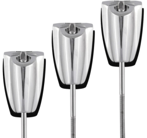Die-Cast Bass Drum Claw W/rods - 3 Pack