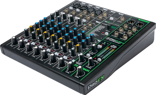 10-Channel Professional Effects Mixer With Usb
