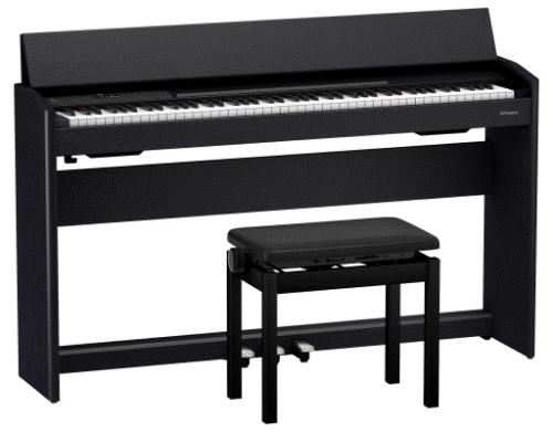 ROLAND F701-CB Digital Piano w/ Bench - Black