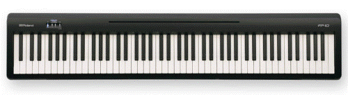 ROLAND FP-10-BK 88 Key Portable Digital Piano w/Speakers-Black