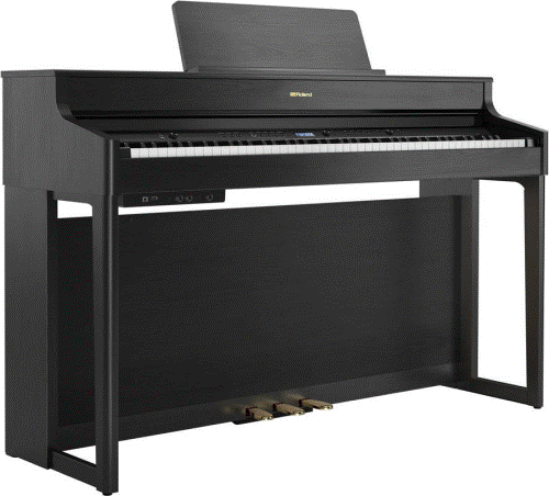 ROLAND HP702-CH-WSB Digital Piano - Charcoal Black w/ Stand & Bench